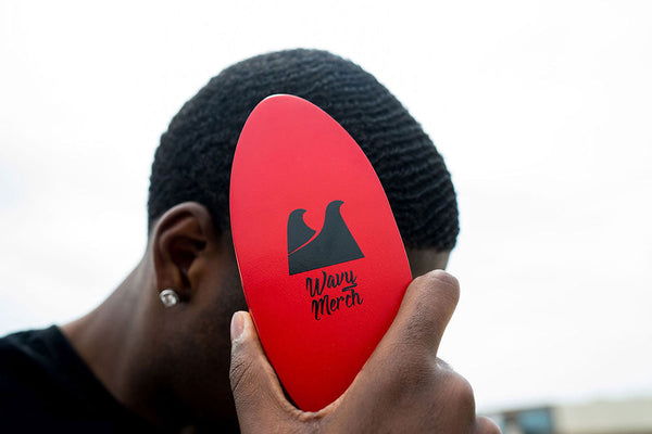 A soft brush on 360 waves hairstyle