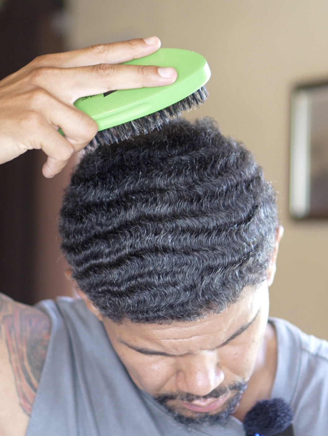 a wave brush brushing 360 waves