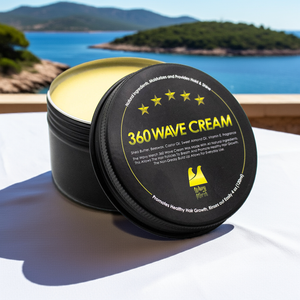360 Wave Cream by Wavy Merch – natural hold cream for deeper waves | Wavy Merch