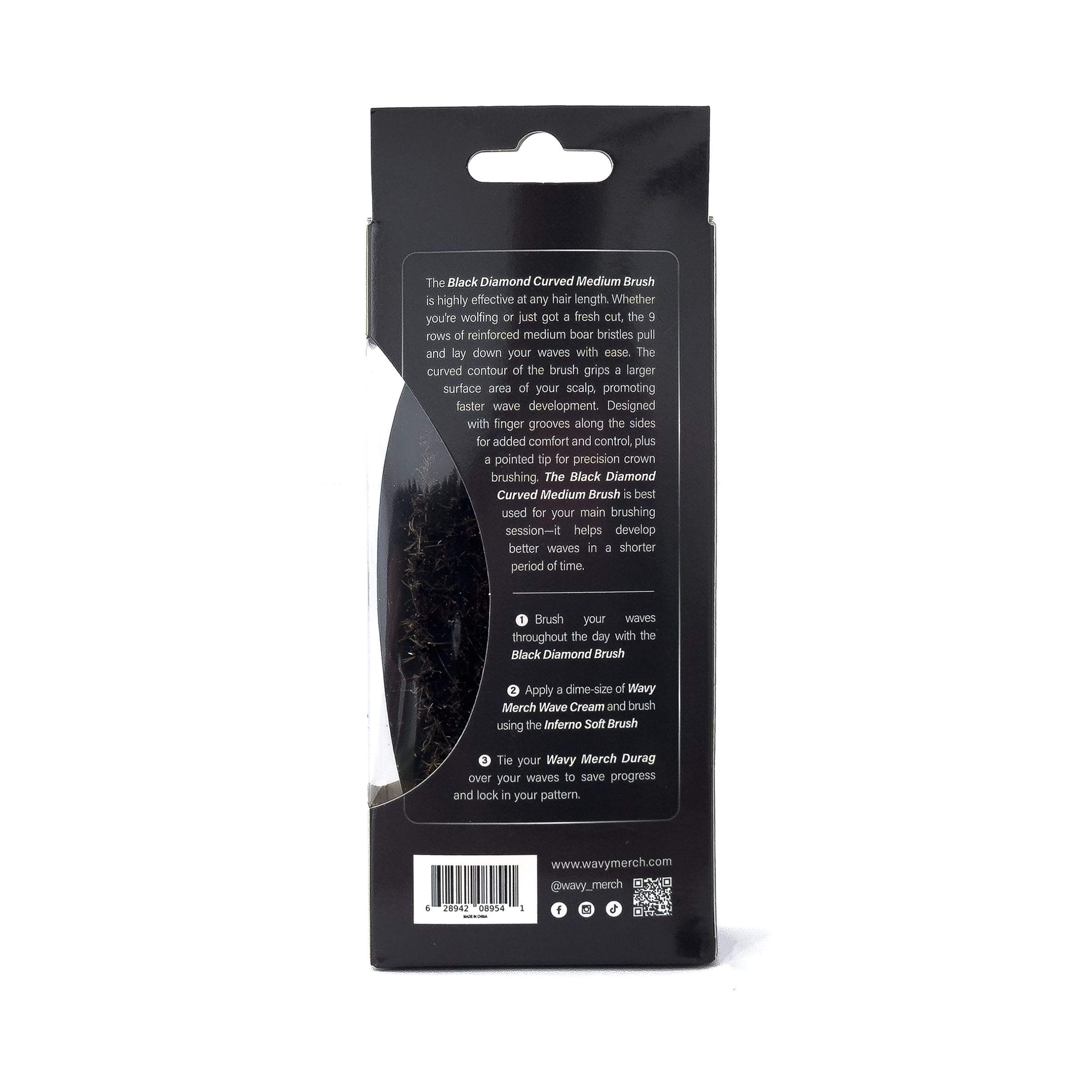 Black Diamond Curved Medium Brush Case (12 Units)