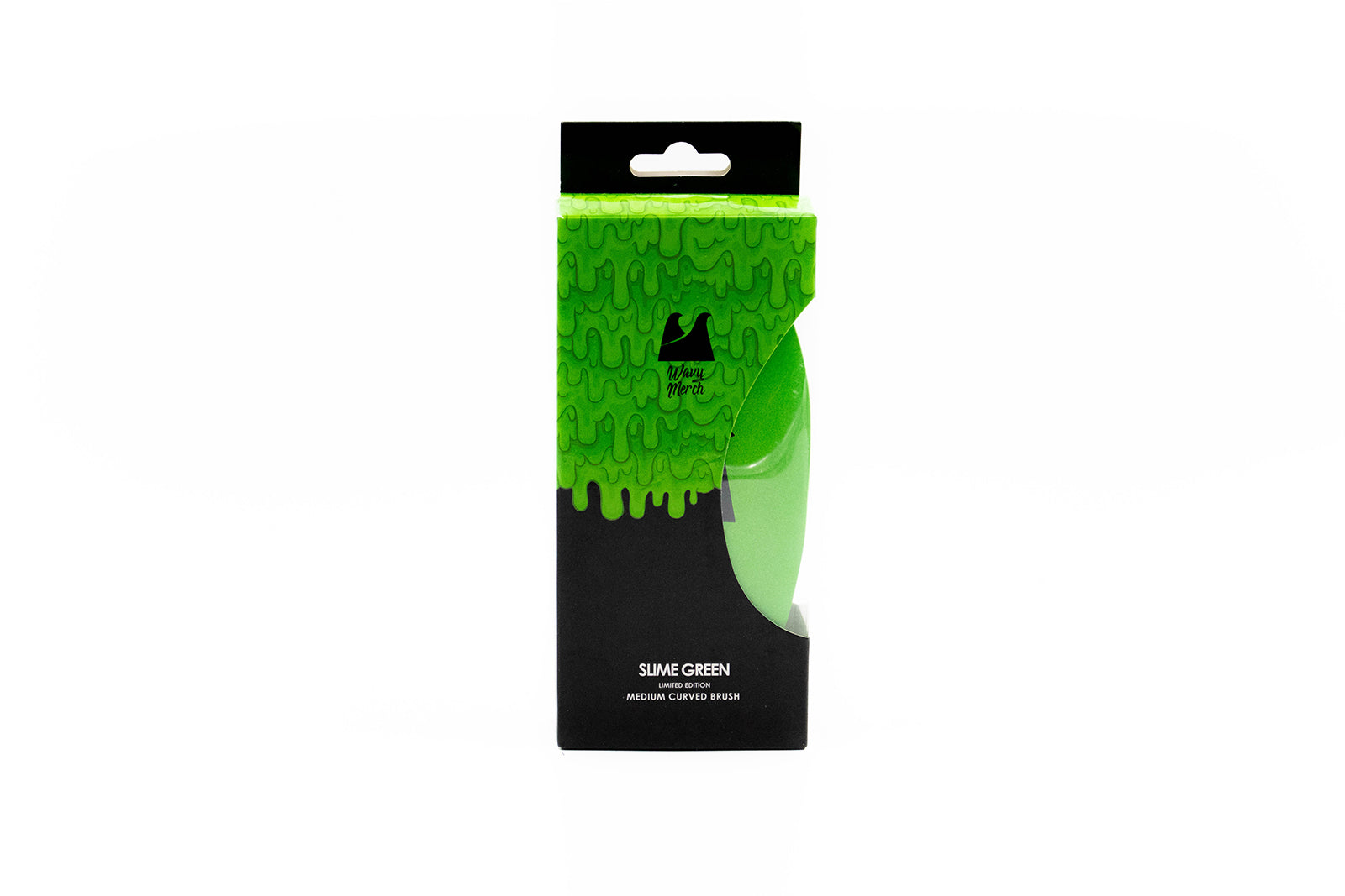 Slime Green Curved Medium Brush Case (12 Units)