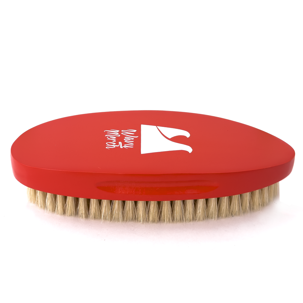 Wavy Merch Inferno soft 360 wave brush for laying hair down and finishing waves after a cut