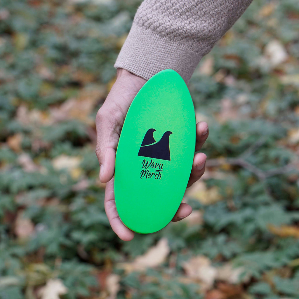 Slime Green Curved Finisher Brush