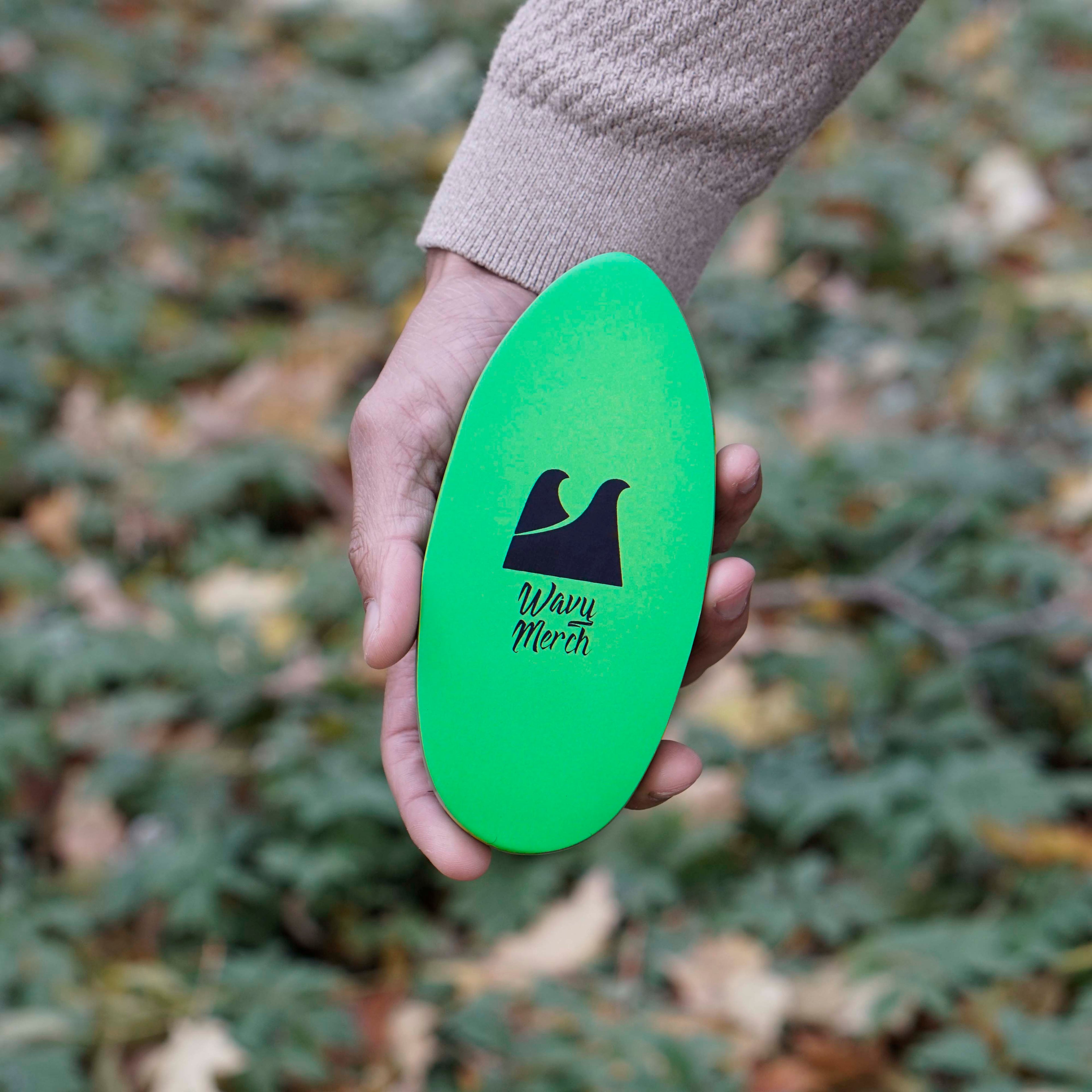 Slime Green Curved Finisher Brush