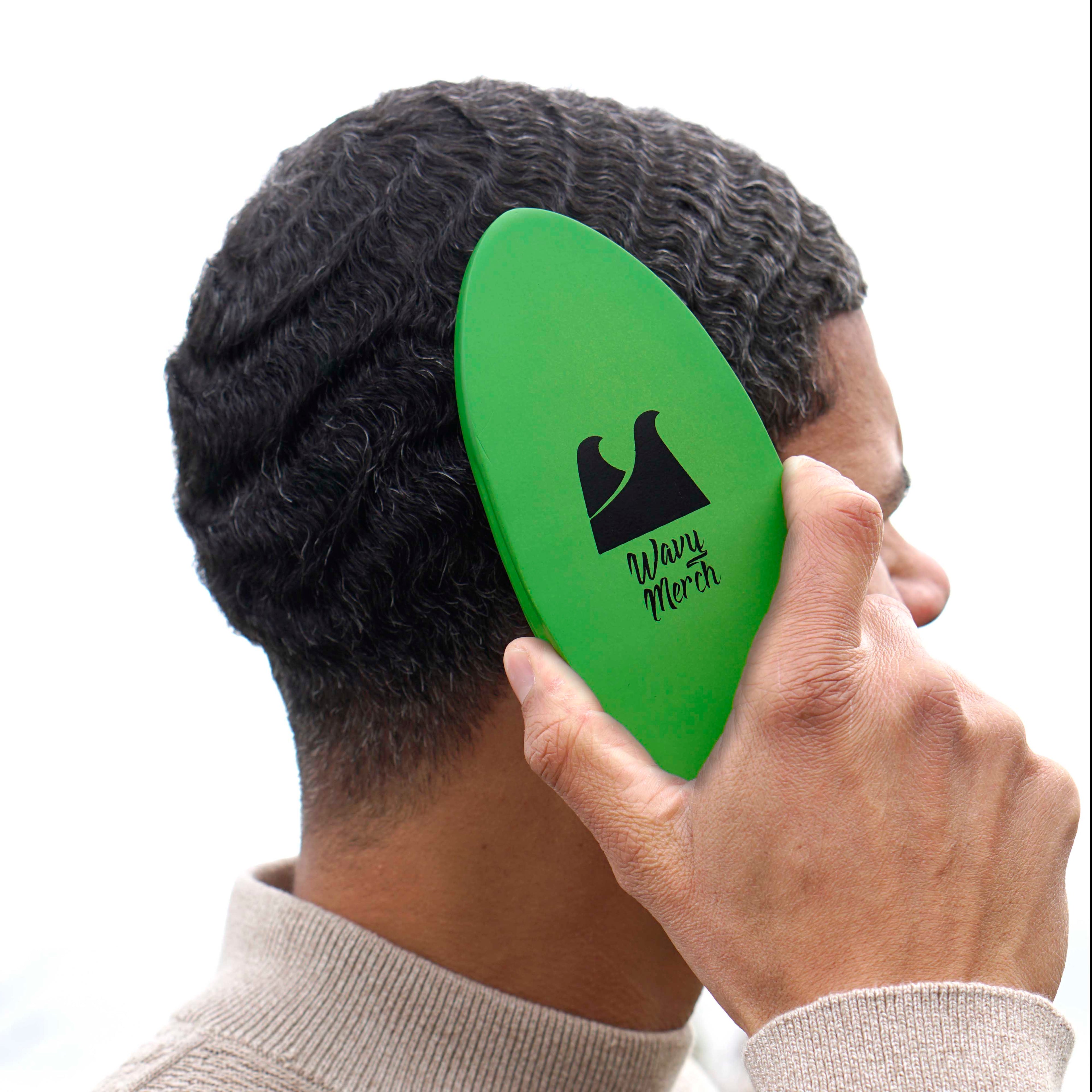 Slime Green Curved Finisher Brush