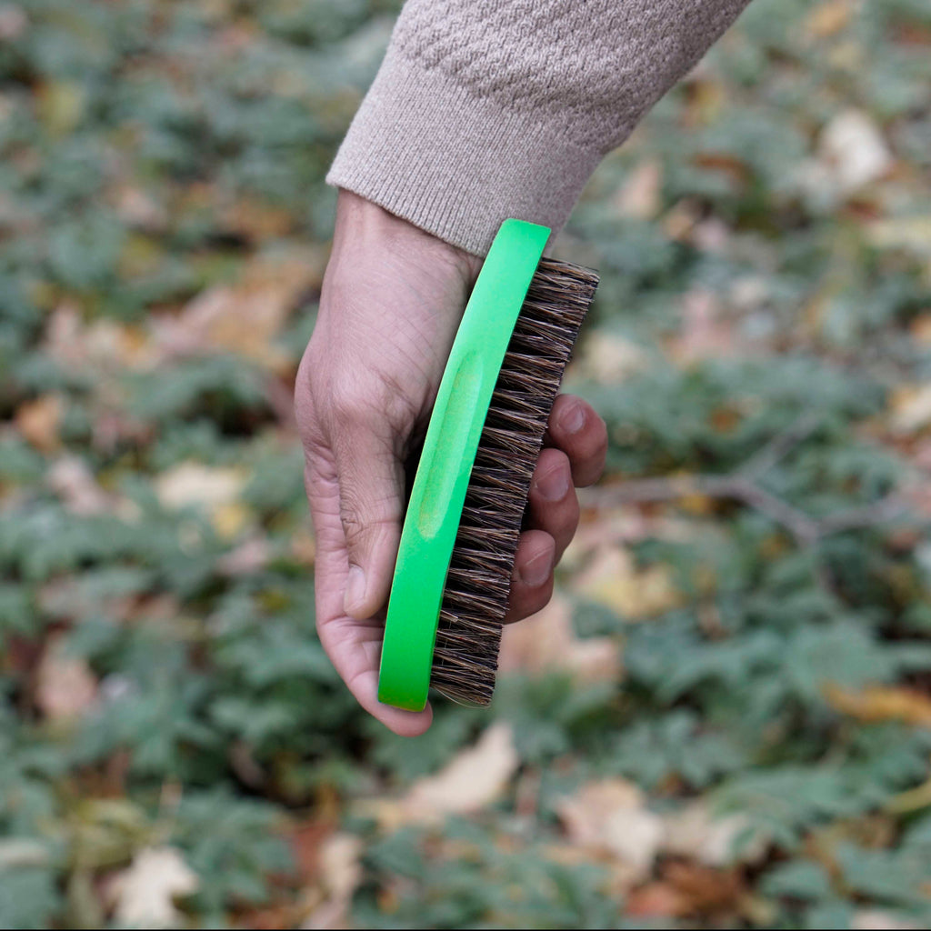 Slime Green Curved Finisher Brush