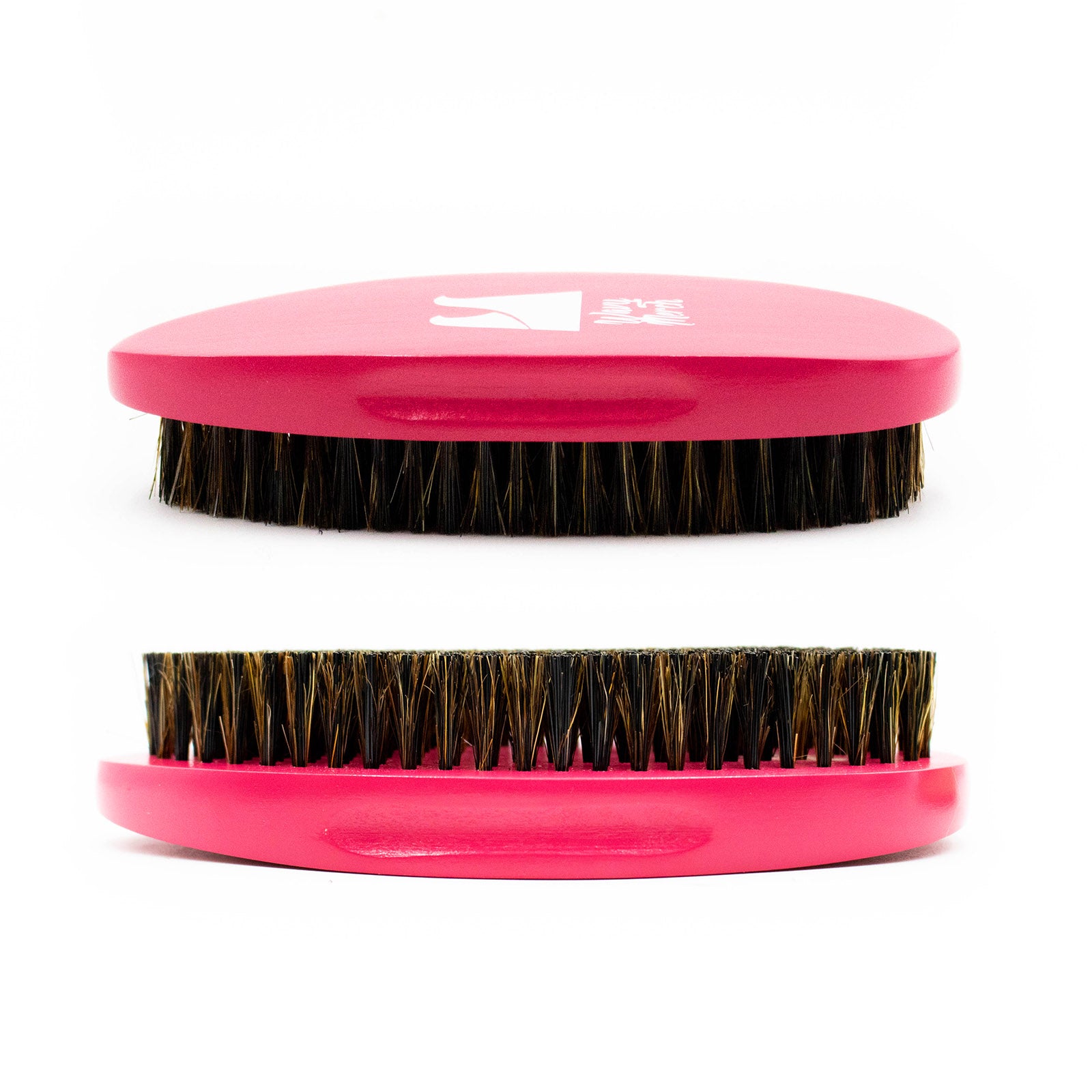 Wavy Merch Pink Rose Hard 360 wave brush with reinforced boar bristles