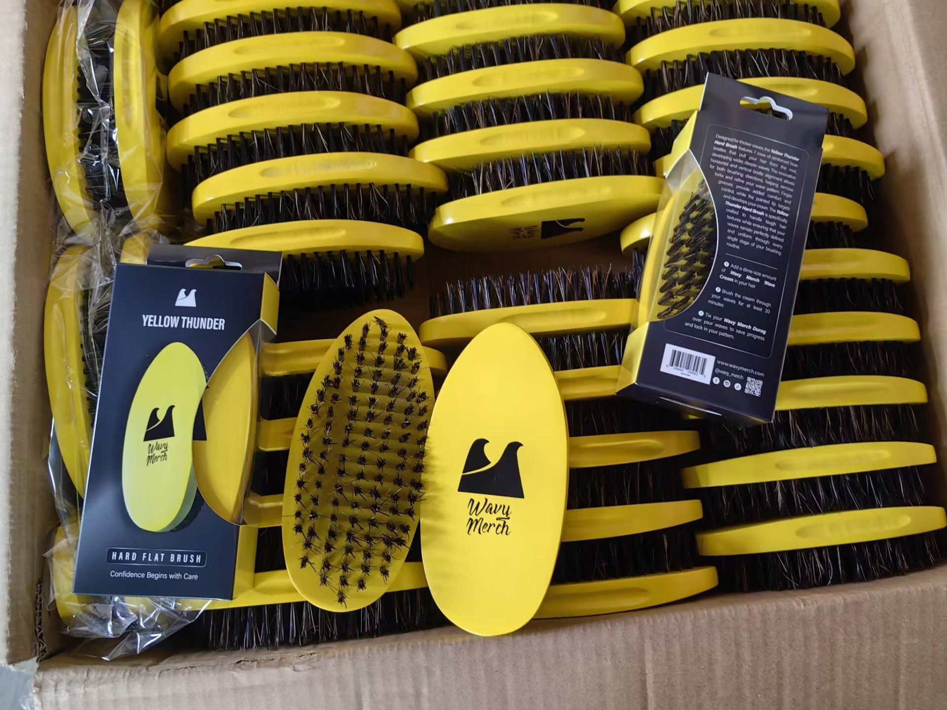 Yellow Thunder Hard Brush Case (12 Units)