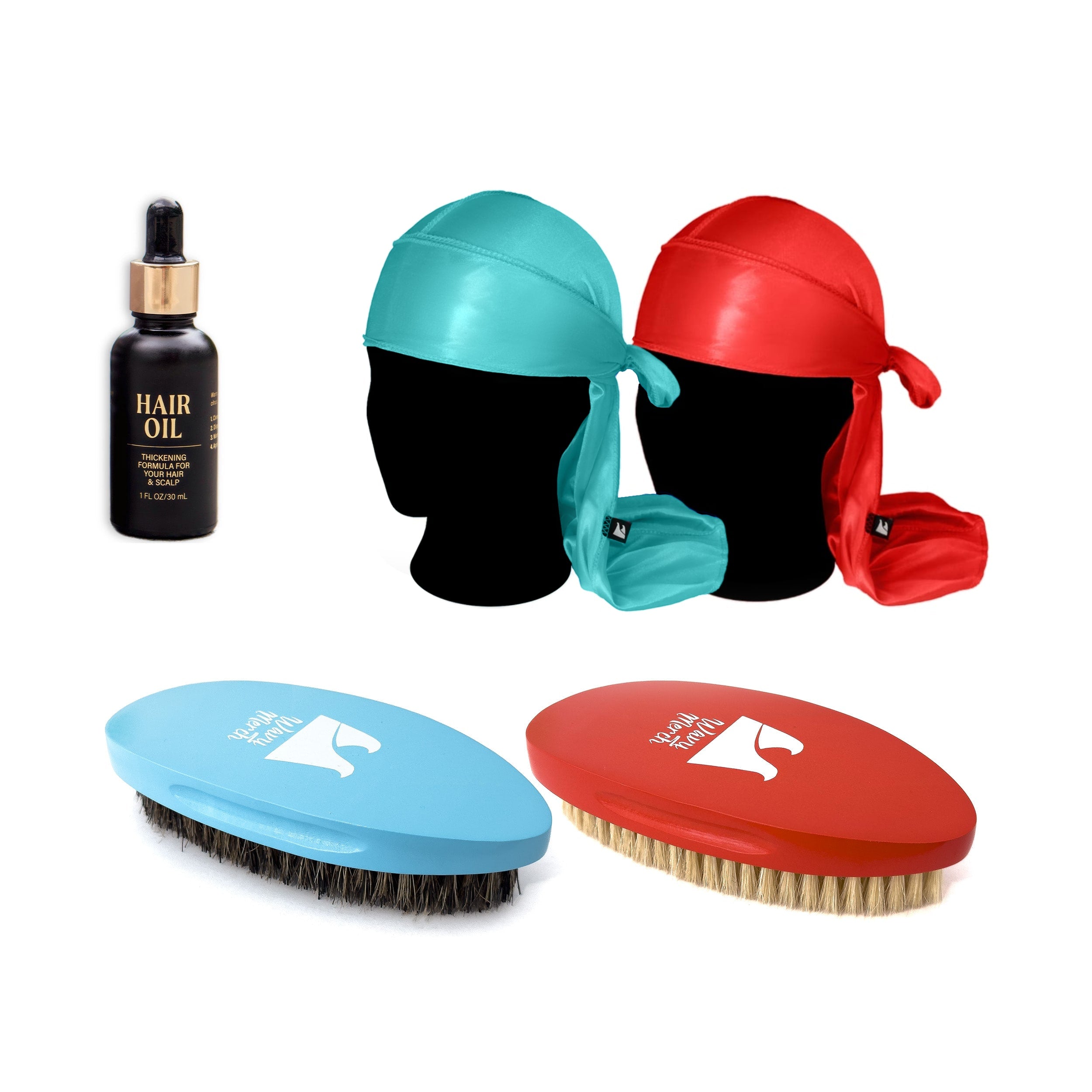 Beginner Wave Kit – Brush, Durag & Wave Starter Pack | Wavy Merch