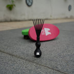 Brush cleaner close-up focus shot for wave brushes | Wavy Merch