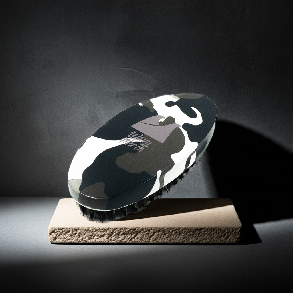 Black Camo Hard Brush