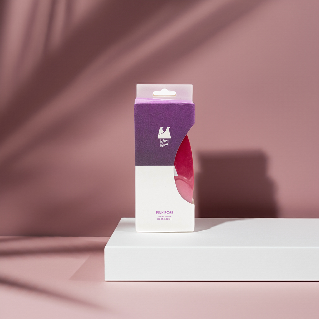 Rosé Pink Hard Brush