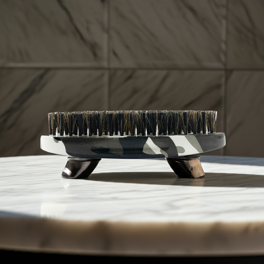 Black Camo Hard Brush