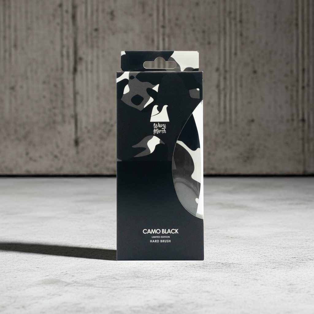 Black Camo Hard Brush