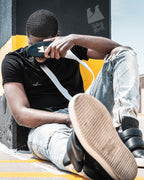 Black Diamond Curved Medium Wave Brush lifestyle shot for 360 waves | Wavy Merch