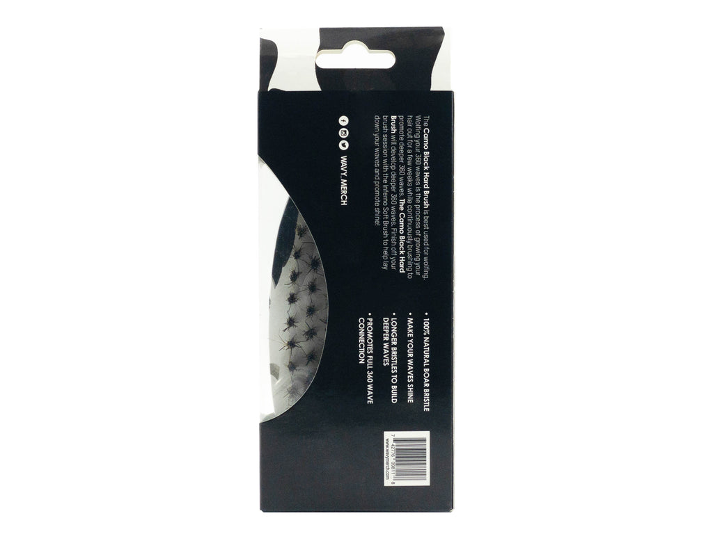 Black Camo Hard Brush