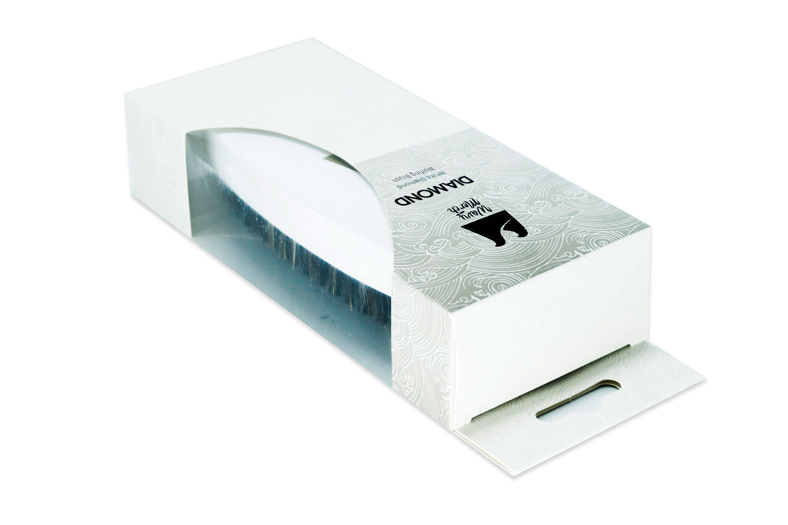 White Diamond Curved Wolfing Brush