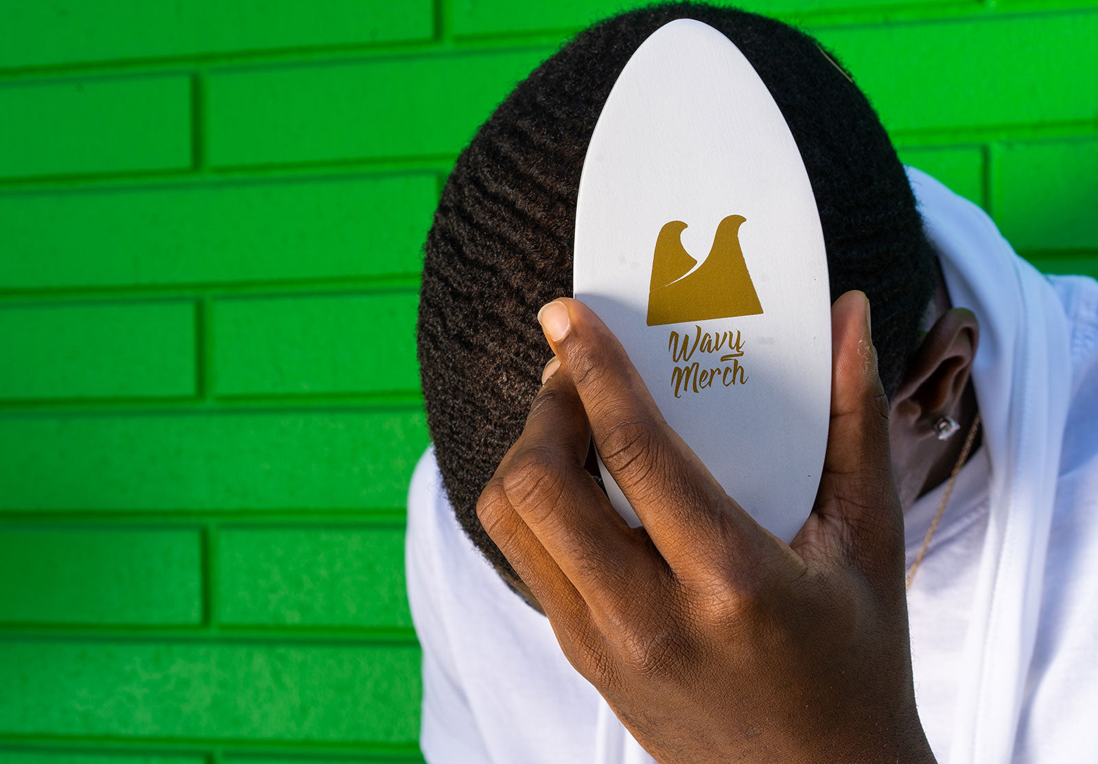 White Diamond Curved Wolfing Brush