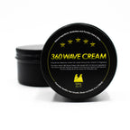 360 Wave Cream lifestyle shot – wave cream applied for 360 waves | Wavy Merch